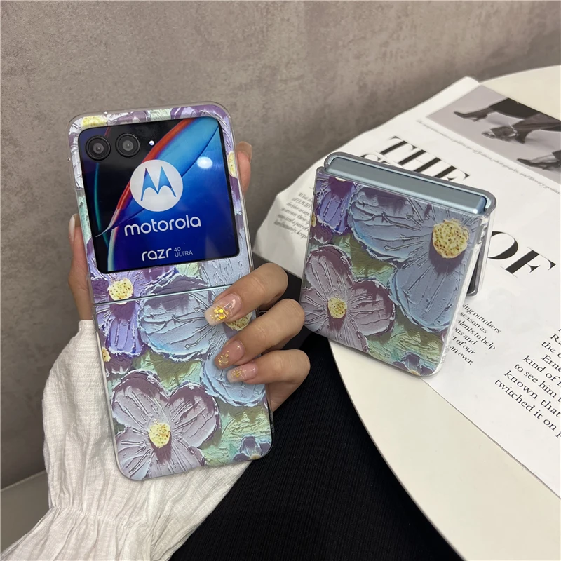 Toy Anime Flower For Motorola RAZR40 Ultra OPPO Find N N2 N3 Flip VIVO X Flip FOLDCover Phone Case