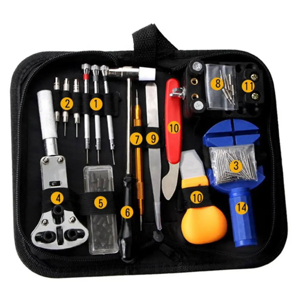 

147pcs Watch Repair Kit Watch Link Removal Tool Watch Tool Kit Professional Watch Repair Tools With Carrying Bag Wholesale