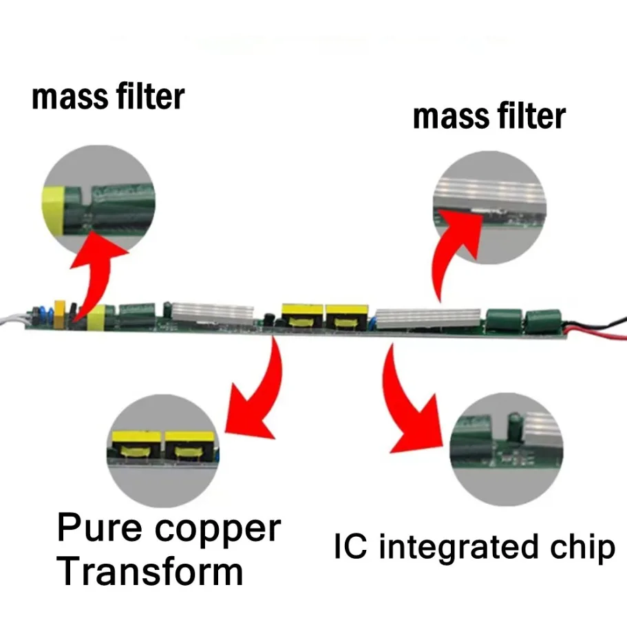 DC12V/24V Potenza di commutazione ultrasottile AC 220V Driver LED Alimentatore Trasformatore di illuminazione per striscia LED 24W 36W 48W 60W 72W 100W