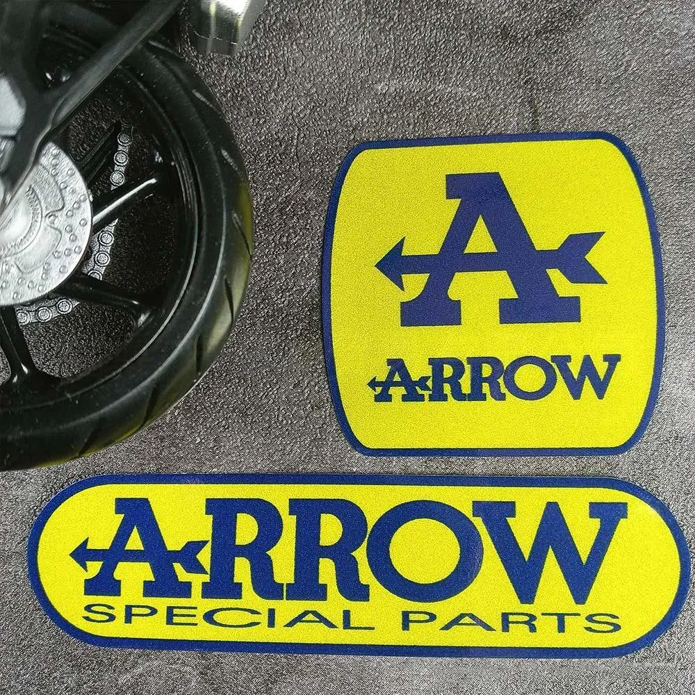 2PCS PVC ARROW Square Stickers MOTO Exhaust Pipe Decorative Decal Motorcycle Film Suitable for Kawasaki Z400 NIN400 900