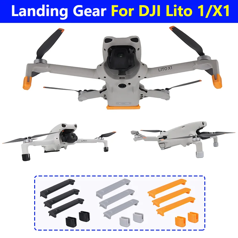 Landing Gear For DJI LITO X1/1 Drone Increased Heighten Support Leg Anti-wear Foot Cover For Lito1/X1 Guard Bracket Accessories