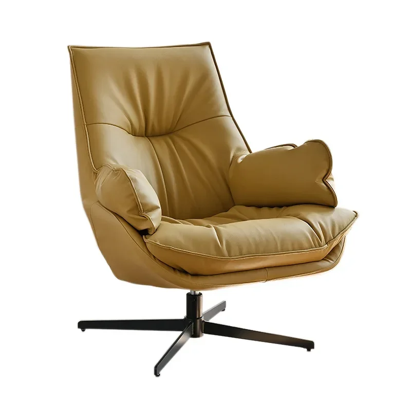 Single rotating sofa chair, light luxury balcony living room leisure tiger chair