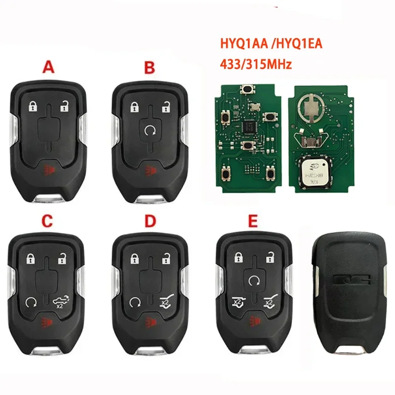 Smart Key Fob 315Mhz ID46 HYQ1AA  For Chevrolet Tahoe Silverado Suburban GMC Terrain Acadia YUKON XL Sierra