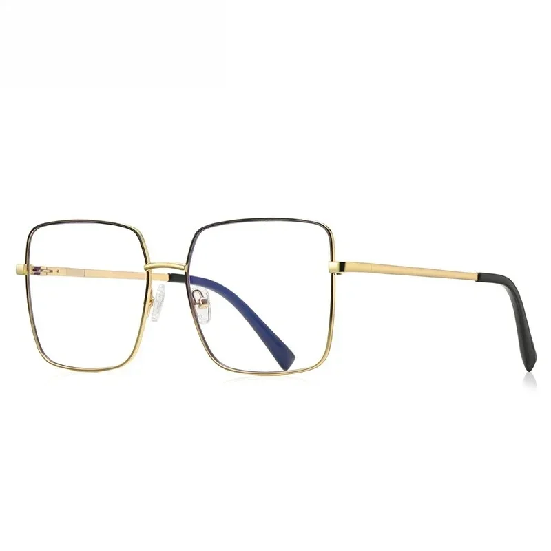 Ollymurs Anti-blue Light Glasses Customizable Geometric Large Multifocal Square Frame   Prescripti