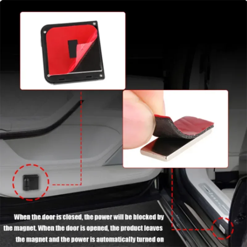 1/2pcs LED Car door universal projector high-definition welcome lights For Renault Clio Laguna 2 Megane 2 3 Duster Logan Emblems