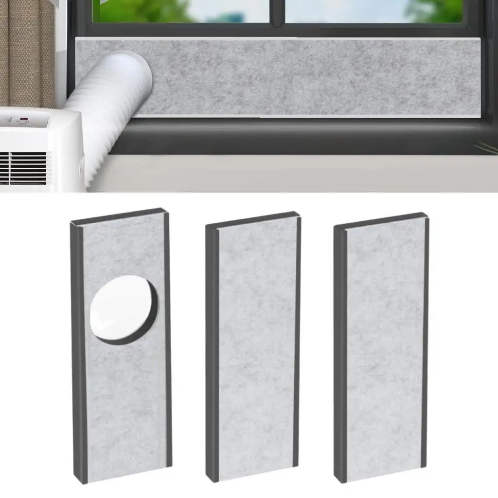 AC Window Seal Panel Insulated Foam Adjustable Kit Window Air Conditioner Insulation Board for Room Home