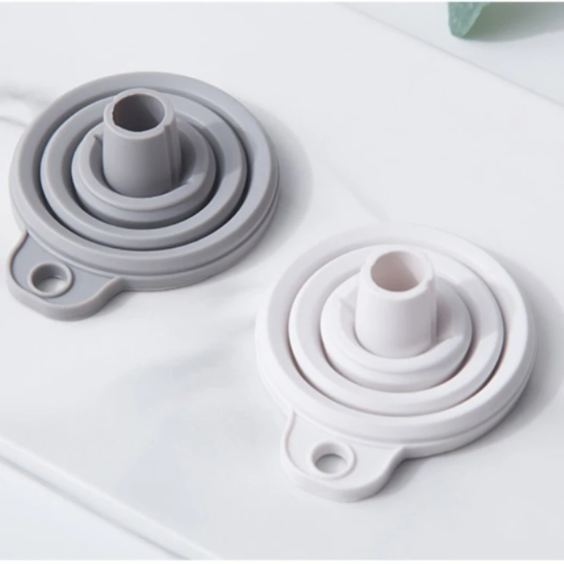 Portable Collapsible Silicone Funnel Foldable Mini Funnel for Liquid Oil Powder Transfer Kitchen Bottle Filling Gadget ﻿ image 5