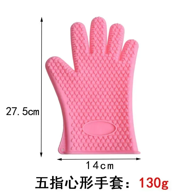 Pet Glove Grooming Silicone Cat Gloves Mitten For Cats Bath Gloves For Dogs Pet Hair Washing Bathing Tool Cats Accessories FH004