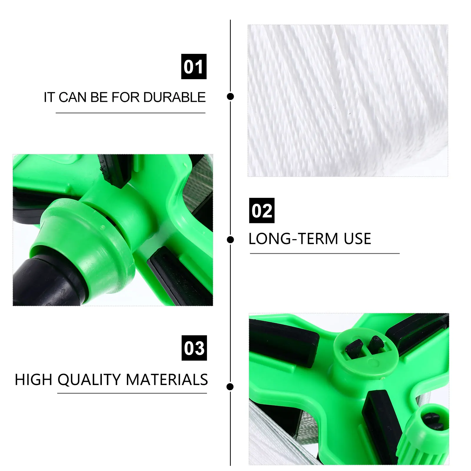 Vliegerlijnbord Draadhaspel Kunststof Kinderen Vliegerapparaat Gladde rotatie Grotere vliegers Hogere lucht Niet verwarde langdurige