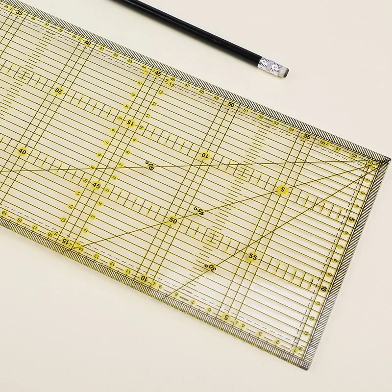 Vestuário de corte plástico acolchoado régua para costura acessórios ferramentas retalhos alfaiate artesanato escala regra desenho suprimentos diy