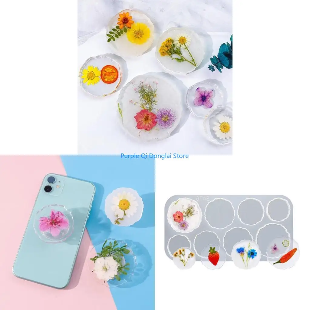 L21E Irregular Round Silicone Molds Silicone Resin Mold Epoxy Molds