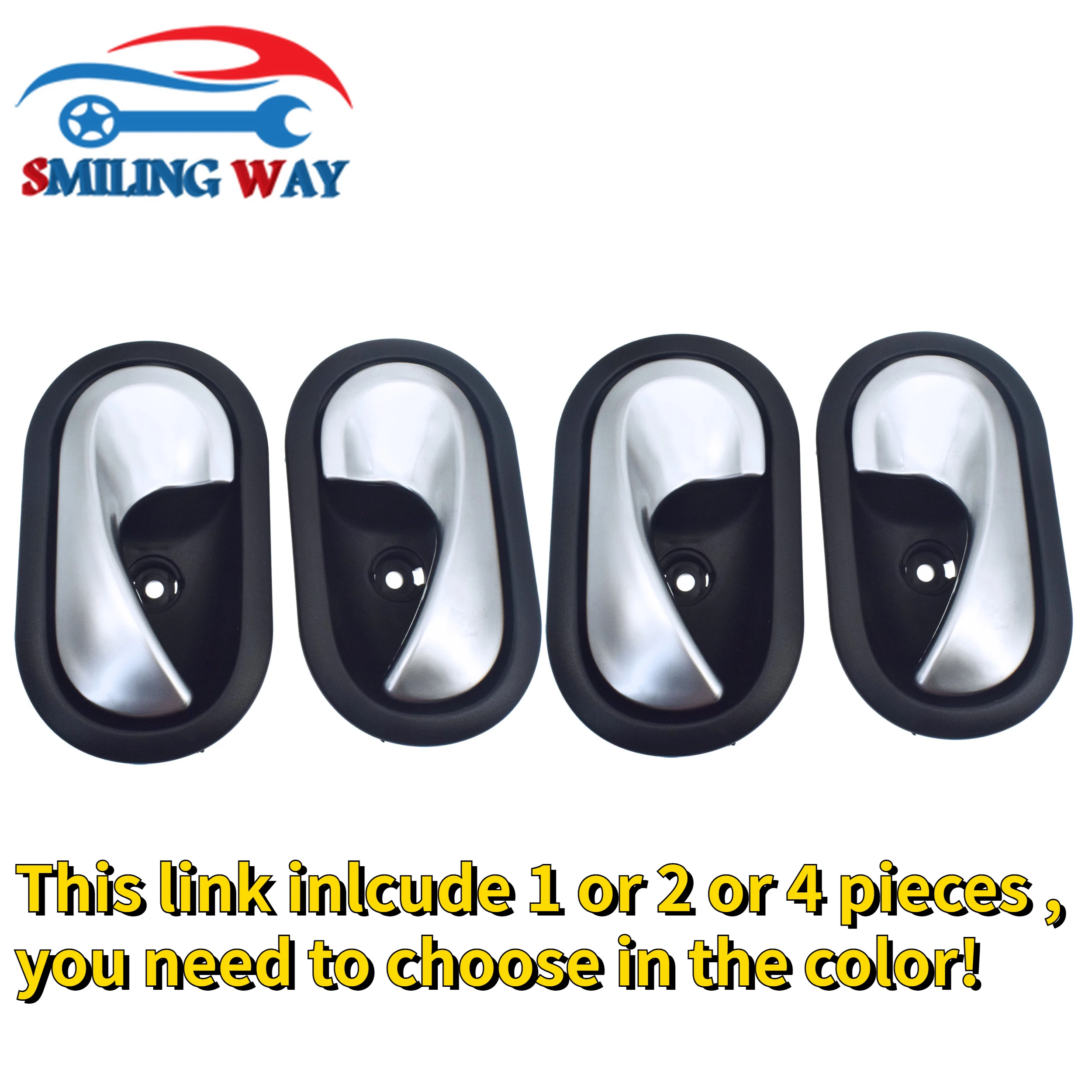 1/2/4 Front Rear Left or Right Interior Door Handle For Renault Nissan Dacia Megane Clio Scenic Thalia Twingo Master Opel Movano