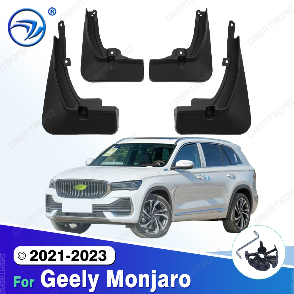 

4Pcs Durable ABS Mud Flaps For 2021-2023 2022 Geely Monjaro Car Mud Flaps Fender Guards Easy Install Auto Accessories