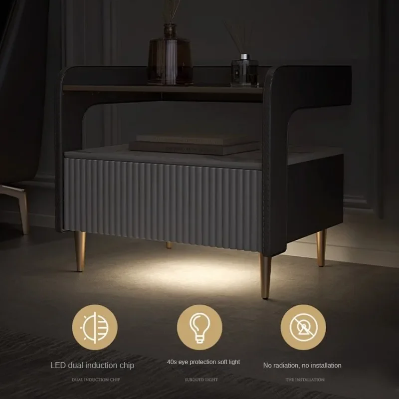 Simple Storage Creative Home Bedroom Sofa Set Living Room Furniture Bedside Table Nightstands for Bedroom