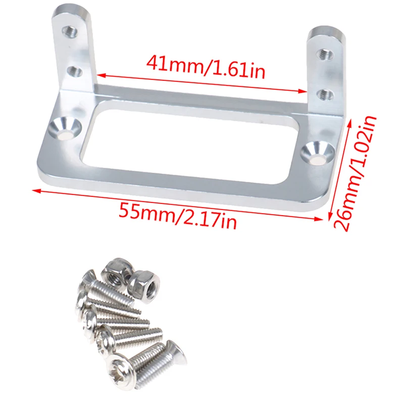 1Set Servo supporto in lega di alluminio Servo Mount per RC Airplane Boat Car Servo S3003, MG995 Servo Bracket