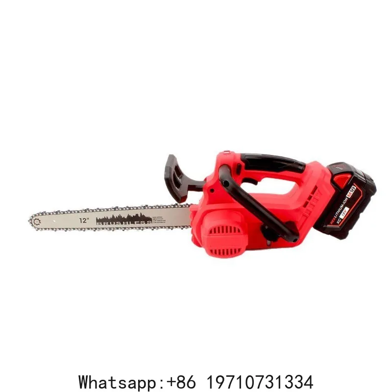 12-Inch Brushless Cordless Chainsaw One-Hand for Milwaukee Garden Logging Pruning  no  battery