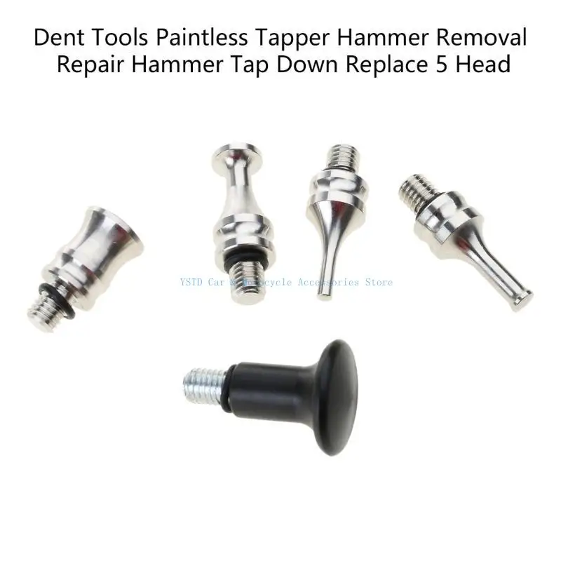 L5BC Auto Dent Tool Tapper Hammer Head M8-Screw for Car Body Dent Paintly 5x