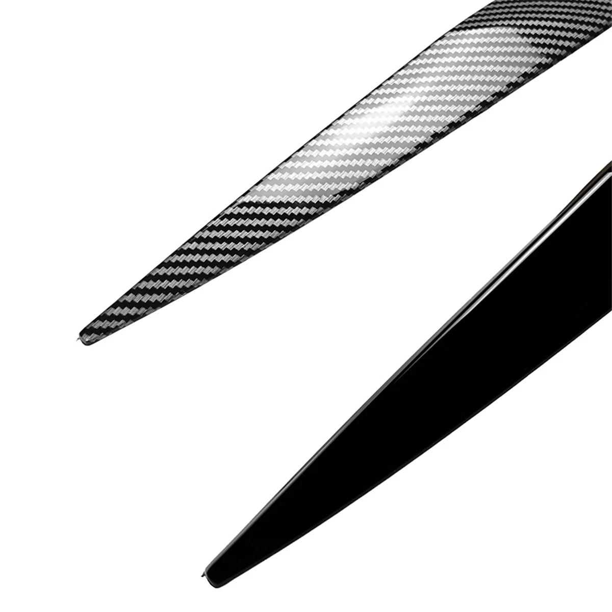 

Car Headlight Lamp Eyebrows Cover Trim for BMW Gloss Black-A77Q