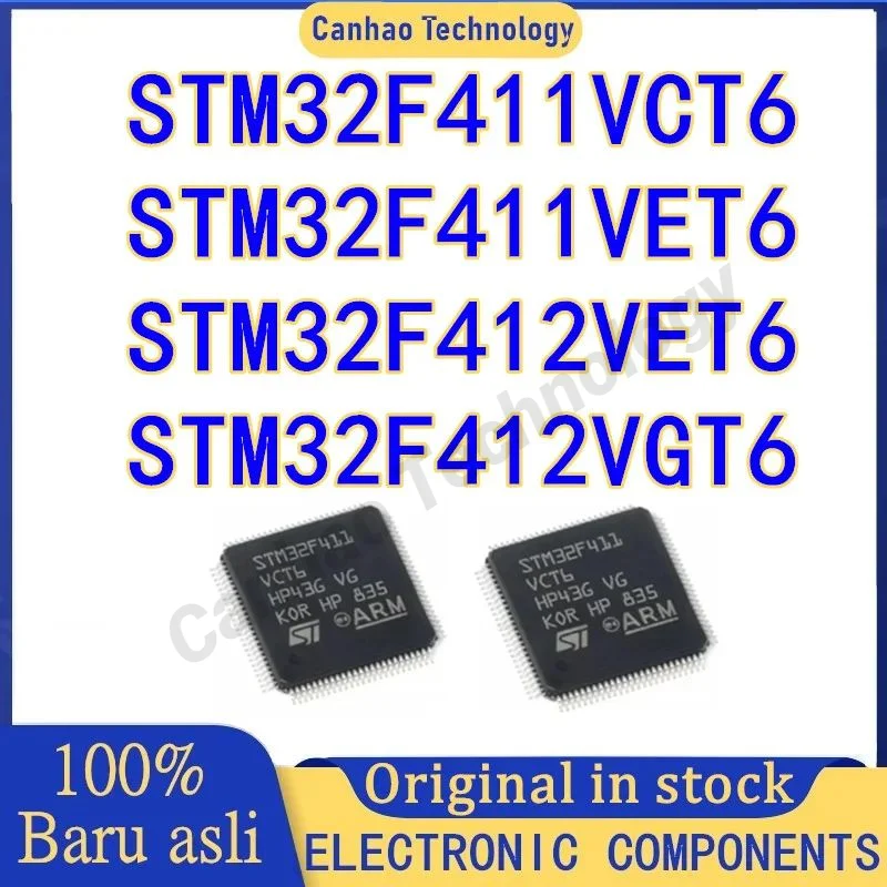 

STM32F411VCT6 STM32F411VET6 STM32F412VET6 STM32F412VGT6 STM32F411VC STM32F411VE STM32F412VE STM32F412VG STM IC MCU Chip LQFP100