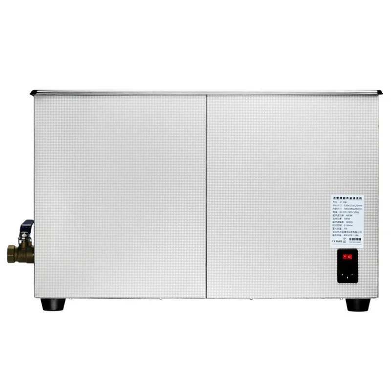 600W Pembersih Ultrasonik Industri Mandi 30L Pengatur Waktu Digital Pemanas dengan Keranjang Pembersih 304 Peralatan Rumah Baja Tahan Karat