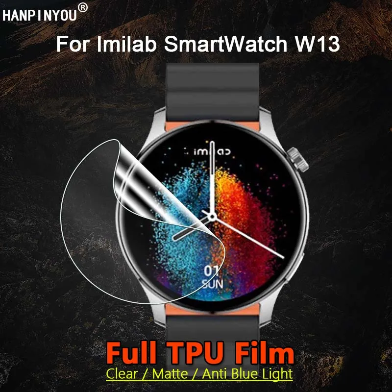 For Imilab W13 W12 W11 KW66 Smart Watch HD Clear / Matte / Anti Blue Light Soft TPU Hydrogel Film Screen Protector -Not Glass