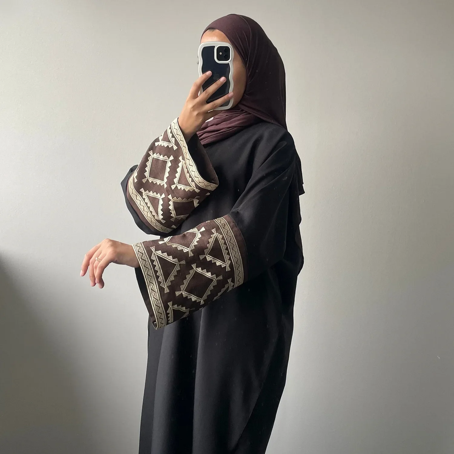 Eid Muslim Abaya for Women Embroidery Dress Dubai Arab Long Robe Morocco Abayas Kaftan Gorgeous Cardigan Robe Jalabiya 2024