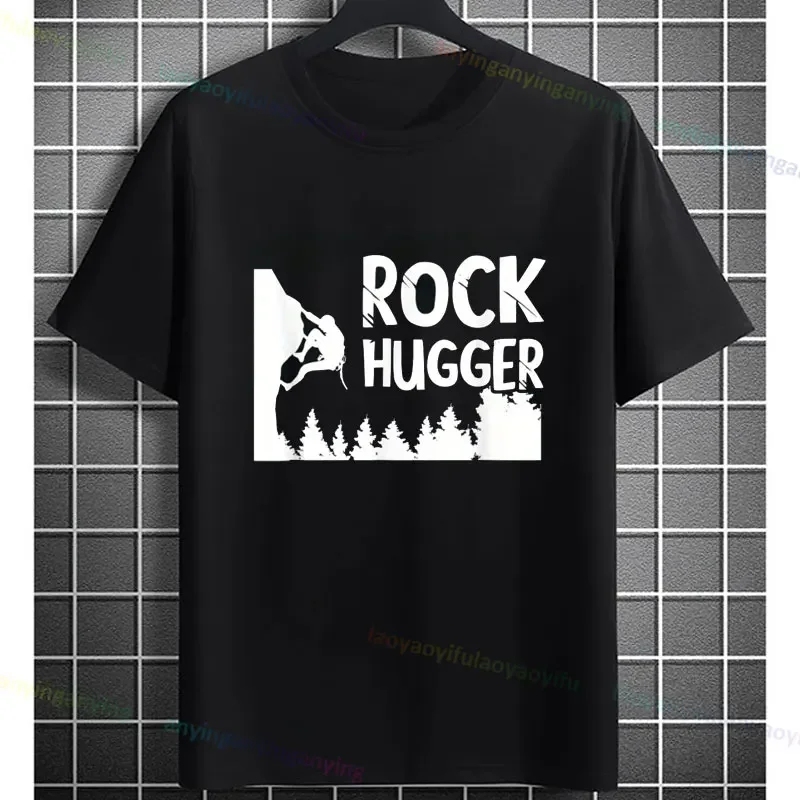 Rock Climbing Like A Girl Graphic Design T-shirt Casual Short-sleev Pure Cotton Crewneck Outdoor Sportswear Women Clothes