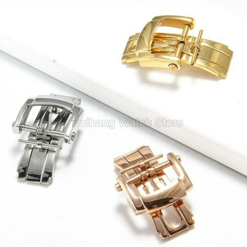 Elegant Watchband Buckle for Patek Philippe Nautilus 5711 5712 5980 18 20mm Butterfly Buckle Stainless Steel Folding Clasp