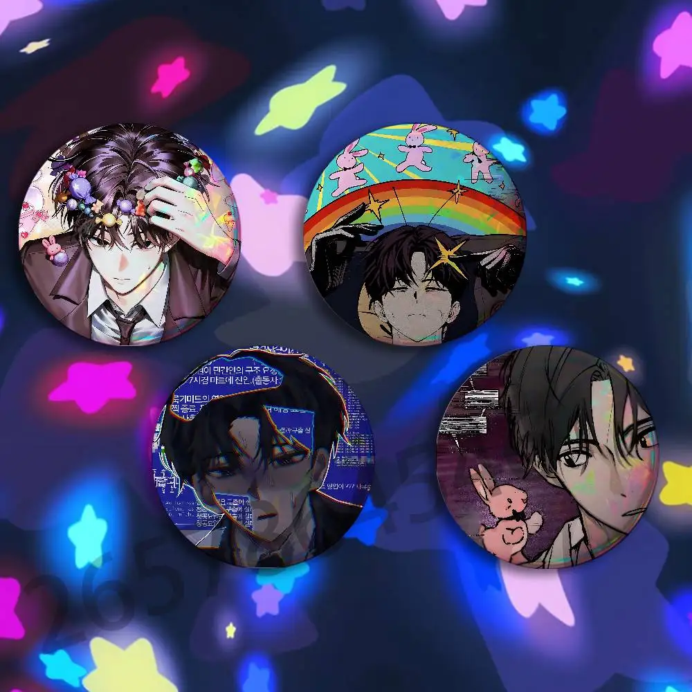K-Kim Soleum Novel GSGW-W Badges 25 32 44 58 75 mm Round Customizable Wholesale Fan goods Self-made fan freebies TH