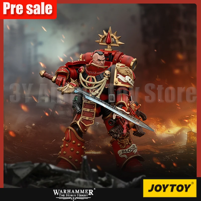 

JOYTOY Warhammer 30k 1/18 Action Figure Blood Angels Raldoron First Captain of the Blood Angel Model Collect Decor Toy Xmas Gift