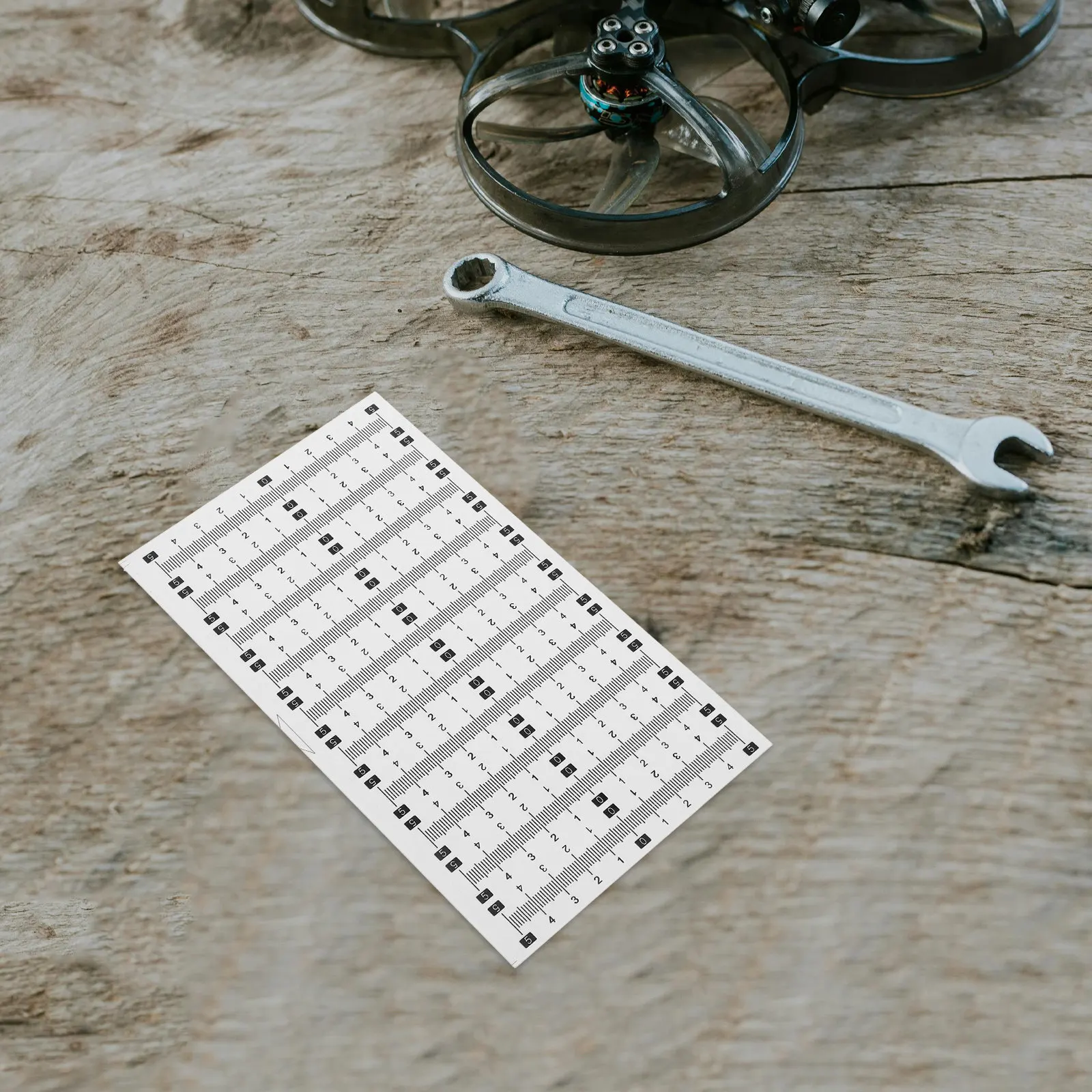 20Pcs Self Adhesive Measuring Tape Stickers Clear Scale Ruler Decals Flexible Sticky Measuring Tool Stickers for Workbench