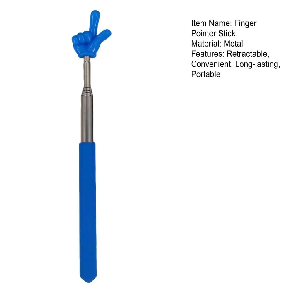 21cm Finger Pointer Stick Professional Telescopic Teachers Point Handheld Pointer Stick Retractable For School Classroom Teacher
