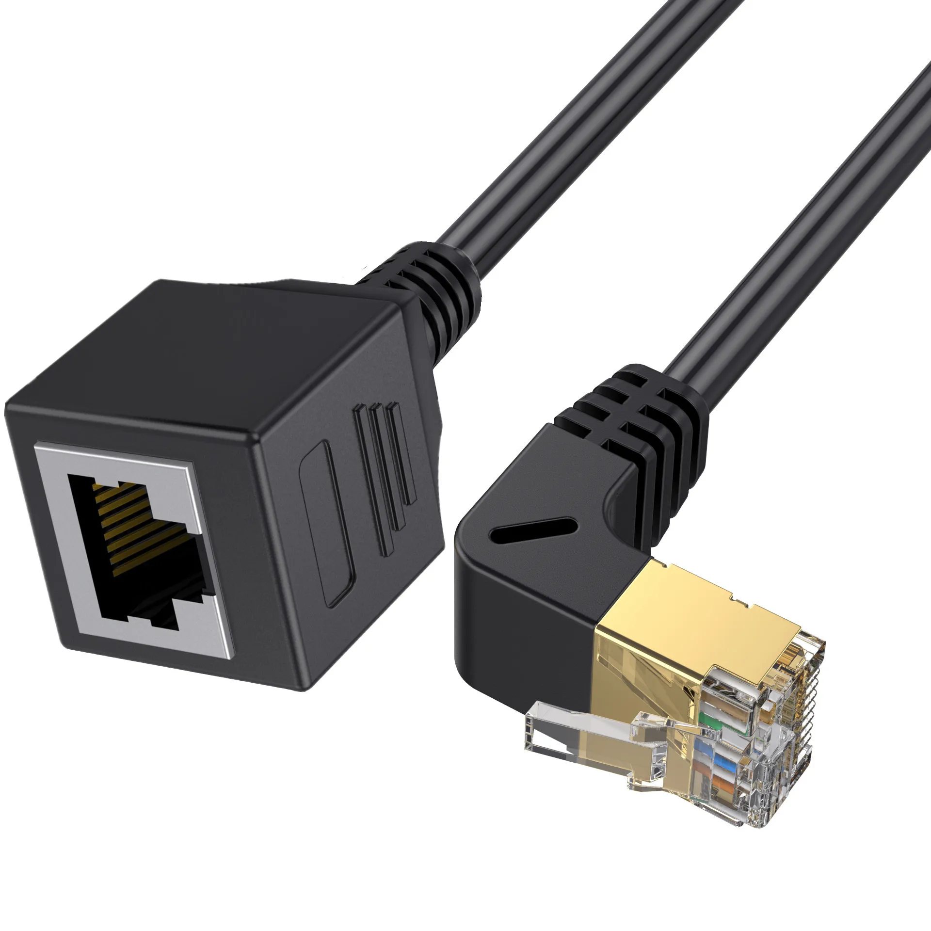 40Gbps Cat 8 Ethernet Extension Cable RJ45 Male To Female RJ 45 Ethernet Network Cord Adapter for PC Cat8 Extender Cable 0.3m 1m