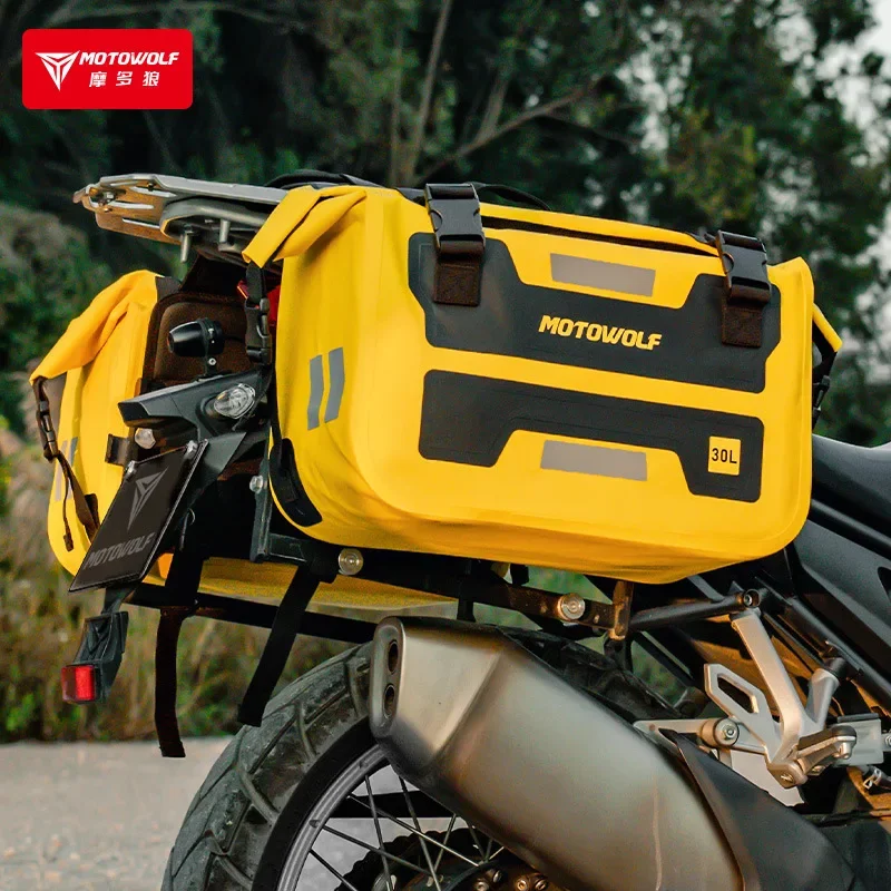 Motorcycle Long-distance Riding Large-capacity Side Bag Storage Waterproof Rear Seat Storage Bag