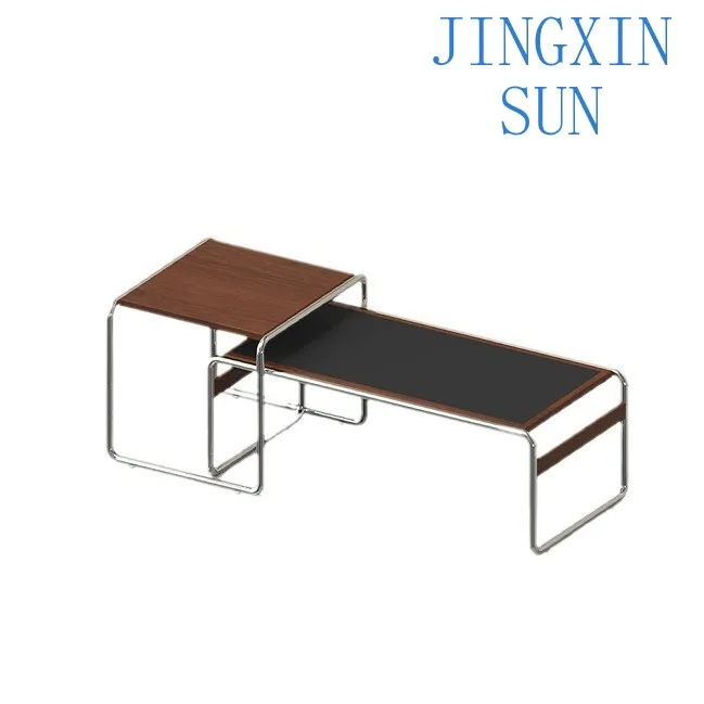 Medieval retro tea table Small apartment combination child and mother coffee table Living room Medieval minimalist rock slab