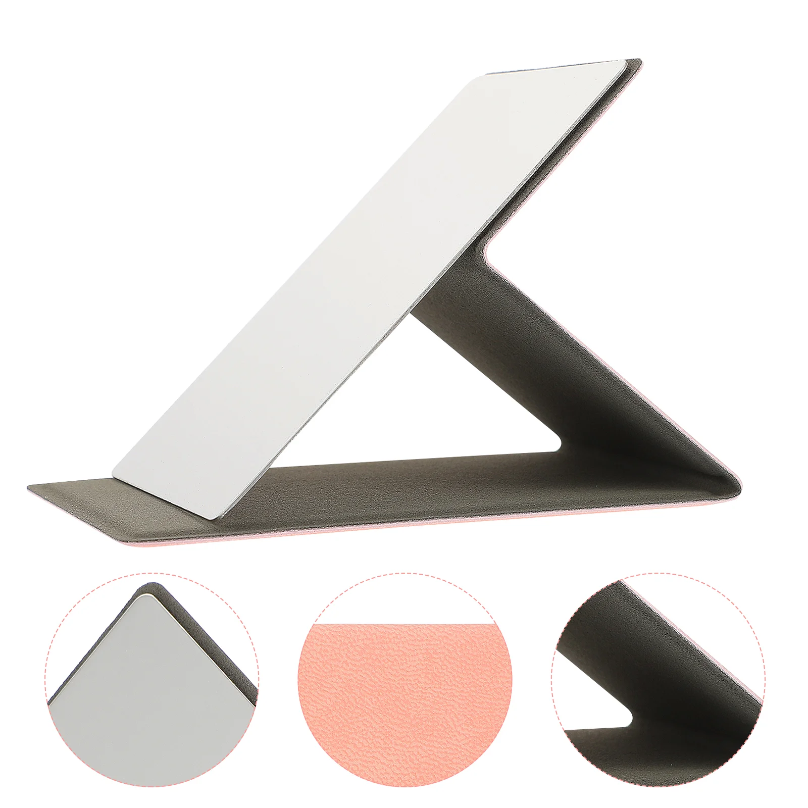 

Heart-shaped Collapsible Vanity Mirror Travel Tables LED Pu Stainless Steel