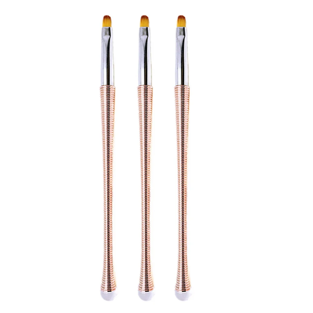 3Pcs Nail Art Pen Professional Manicure Brush Set Flexible Fine Tip for Detailed Nail Painting Design Tools Kit Accessories