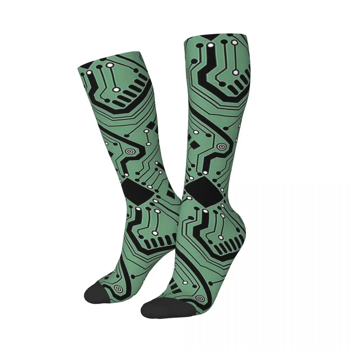 Printed Circuit Board - Color Socks Harajuku Sweat Absorbing Stockings All Season Long Socks Accessories for Man's Woman's Gifts