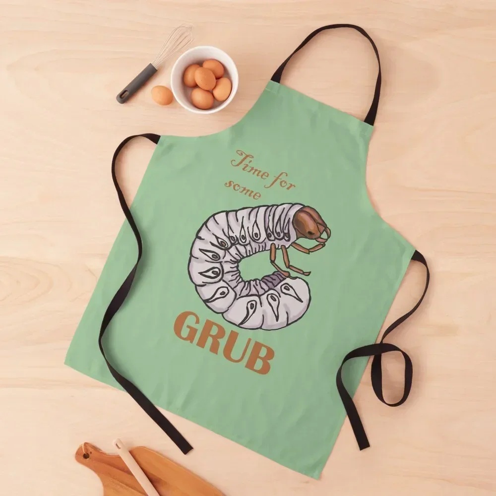 

Time for some grub Apron Cooking Trim Cloth professional kitchen Apron