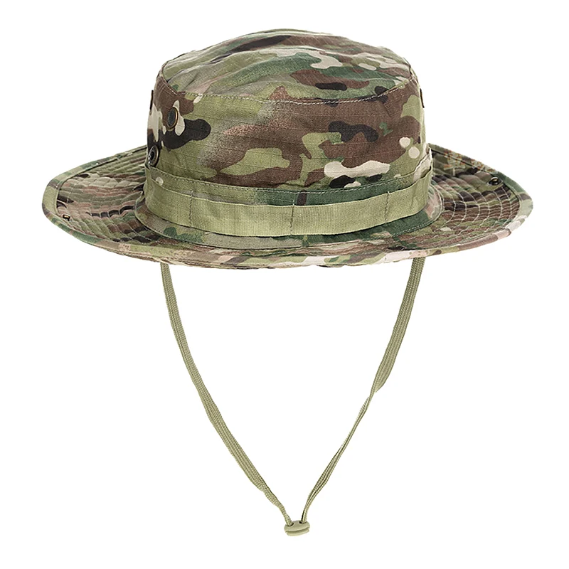 Camouflage Boonie Men Hat  Bucket Hats Summer Cap Hunting Hiking Outdoor Camo Sun Caps