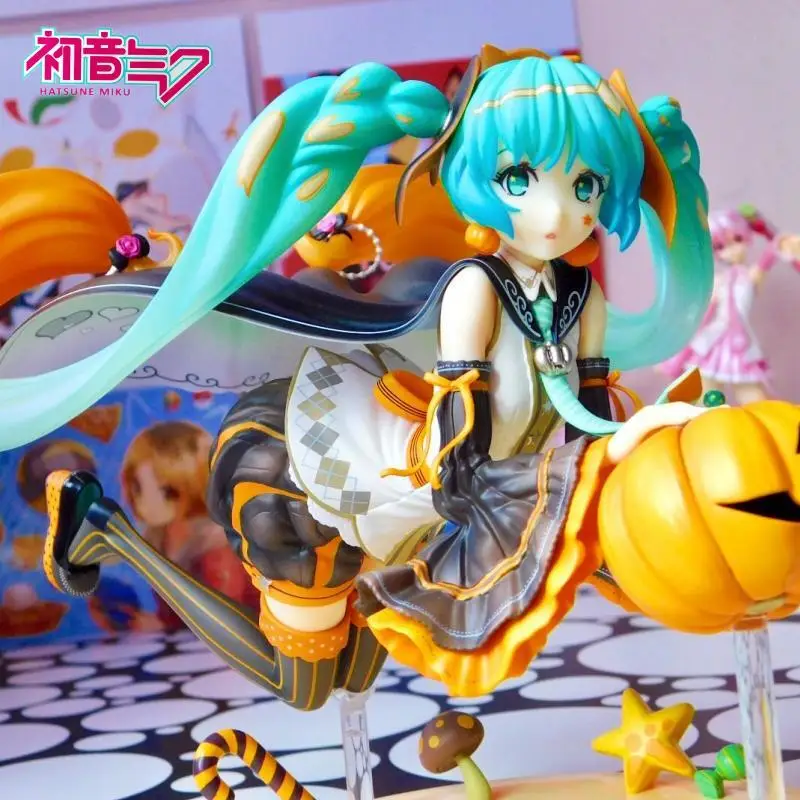 In Stock Original Unioncreative Vocaloid Hatsune Miku Trick Or Miku Halloween 17cm Action Pvc Anime Figure Model Toys Doll Gift