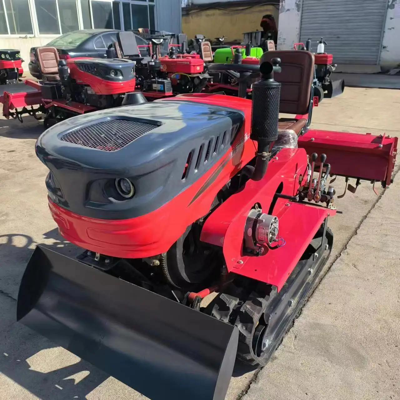 Power Agricultural Farming Multifunctional Mini Crawler Cultivator