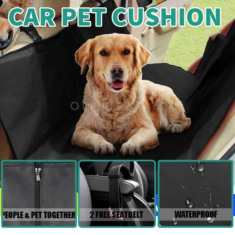 Dog Car Seat Cover Car Hammock Cushion Dog Car Pet Cushion Waterproof Dirt Resistant Cars Rear Seats Cushion Folding Protector