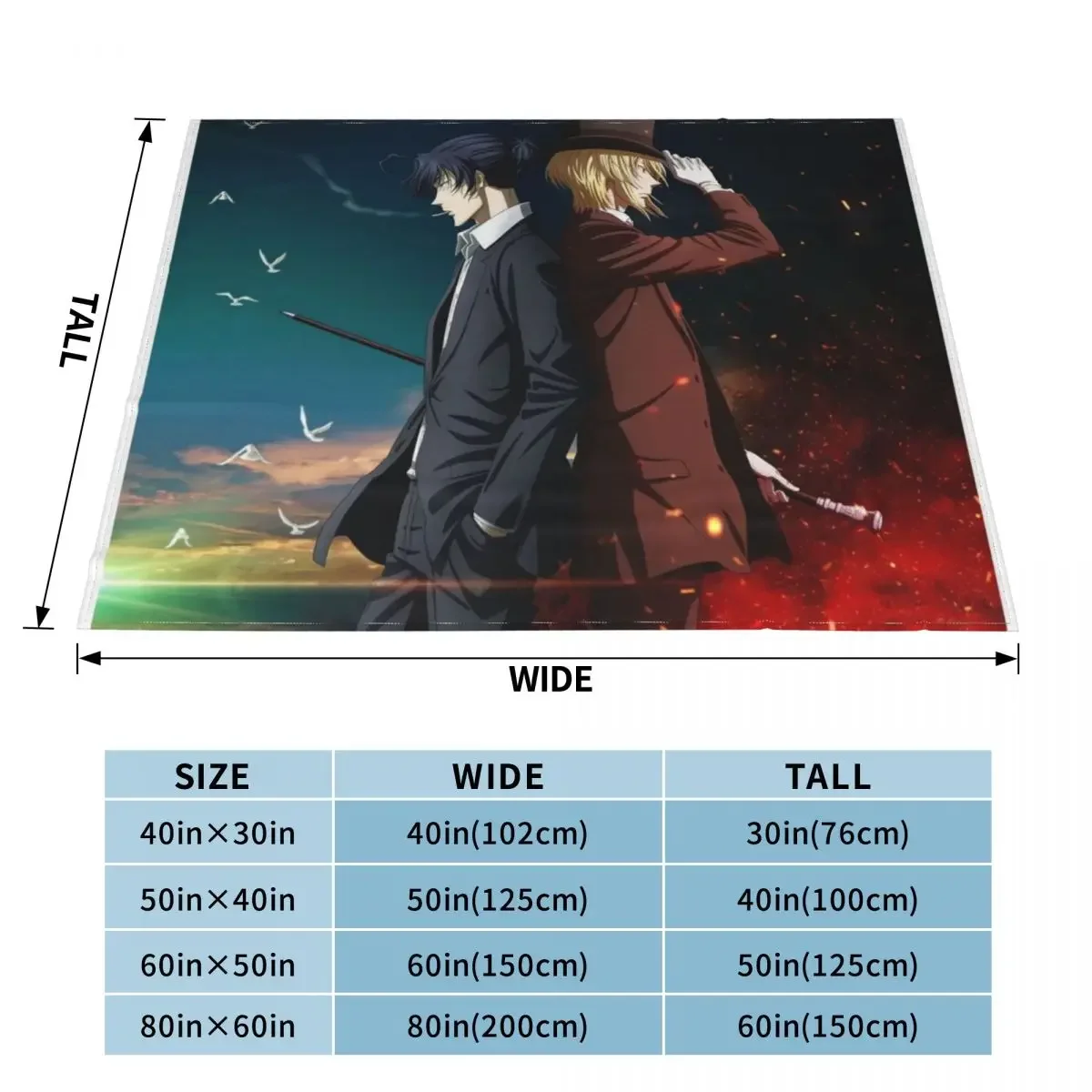 moriarty the patriot part II Throw Blanket Moving Blanket Furry Blanket halloween