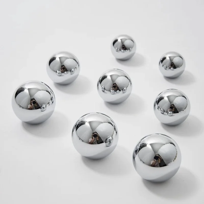Solid Brass Chrome Cabinet Knobs Wardrobe Closet Pulls Dress Jewelry Box Drawer Knobs  Kitchen Accessories Furniture Hardware