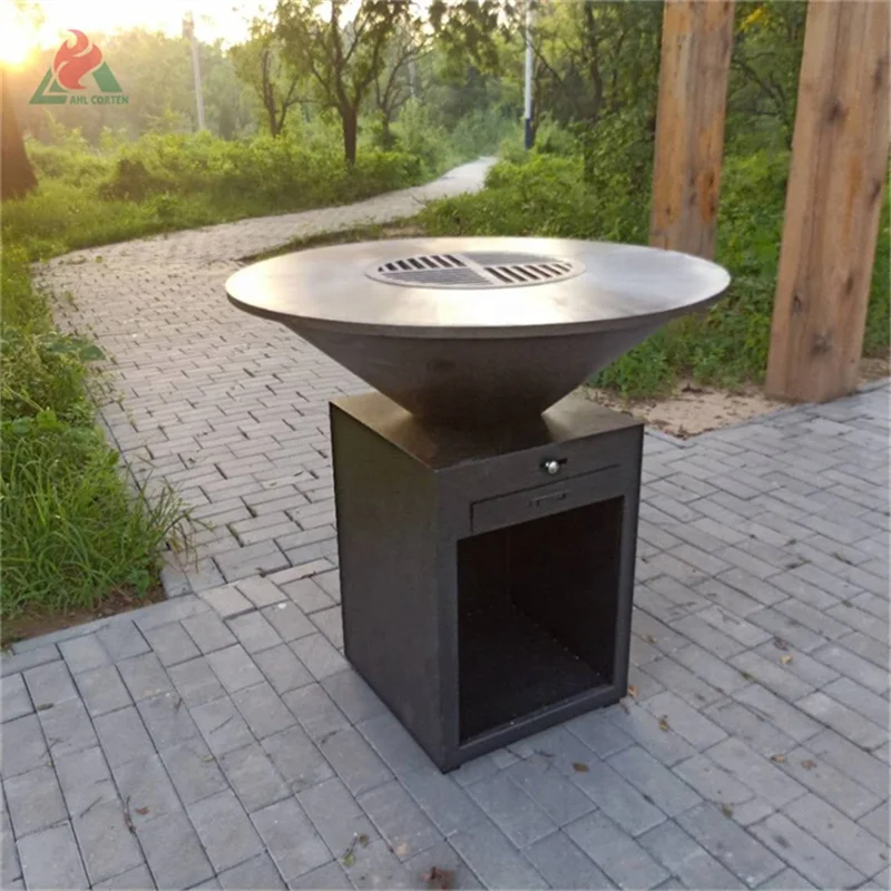 Hot sale wide accept  barbecue grill machine charcoal barbecue grill wood burning outdoor barbecu