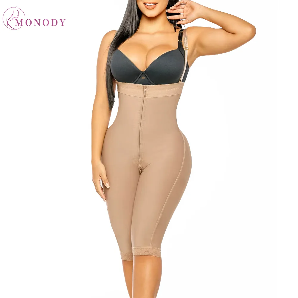 Fajas Colombianas Compressie Body Shaper Voor Vrouwen Met Rits Afslanken Buik Controle Postpartum Gordels Shaper Dagelijkse Kleding