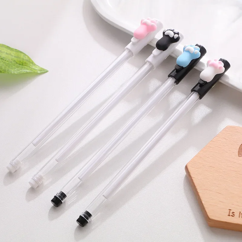 36Pcs Wholesale Korean creative student stationery, cute cat claw pen, gender-neutral pen, student school supplies