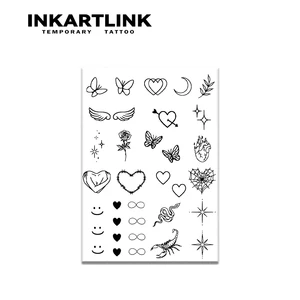 Henna Finger Tattoo (18) Temporary Tattoo, Tahan Hingga 15 Hari Teknologi Baru Magic Waterproof Semi Permanent Sticker. 6 bintik henna penjualan terbaik - №