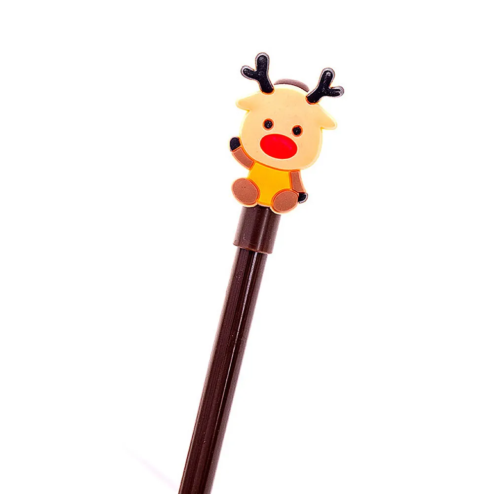 20pcs Christmas Gel Pens with Santa, Snowman, Elk & Tree Designs – Smooth Writing Ink for School and Office